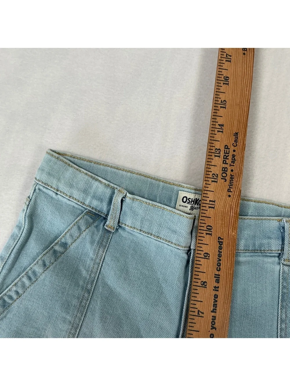 OshKosh B'gosh Girls Size 14A Light Wash Flare Jeans Bell-Bottom Y2K Style